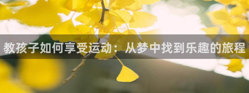 蚂蚁体育营销中心王鹏：教孩子如何享受运动：从梦中找到乐趣的旅程